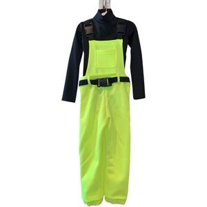 Weissman Neon Yellow & Black Dance Costume (XSC)